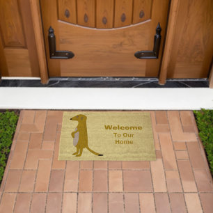 Meerkat Design Personalised Fiber Doormat
