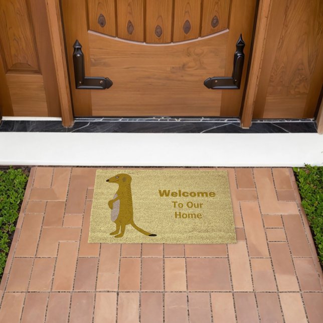 Meerkat Design Personalised Fiber Doormat (Insitu (Outdoor))