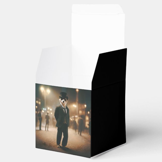 Meerkat Dressed For Black Tie Event,  Favor Boxes (Opened)