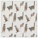 Meerkat Frenzy Fabric (choose colour)