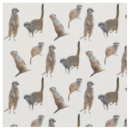 Meerkat Frenzy Fabric (choose colour)