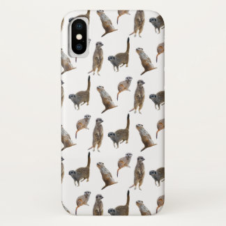 Meerkat Frenzy iPhone X Case (choose colour)