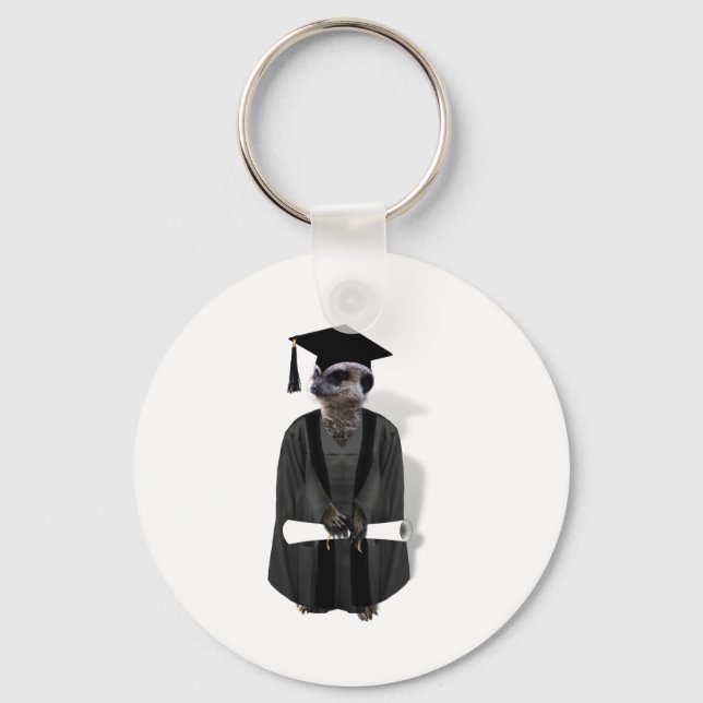 Meerkat Graduate Keychain (Front)
