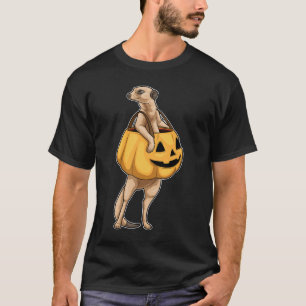 Meerkat Halloween Jack O Lantern T-Shirt