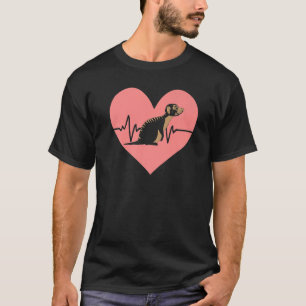 Meerkat Heartbeat Mongoose Wildlife Animal T-Shirt