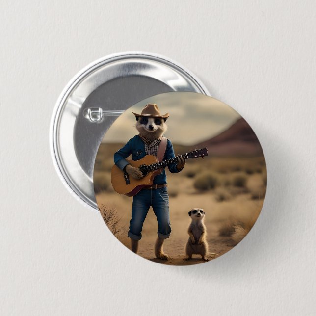 Meerkat Hoedown, Button (Front & Back)