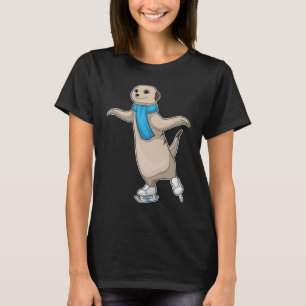 Meerkat Ice skating Ice skates T-Shirt
