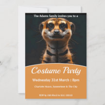 Meerkat In Tiger Disguise Costume Party