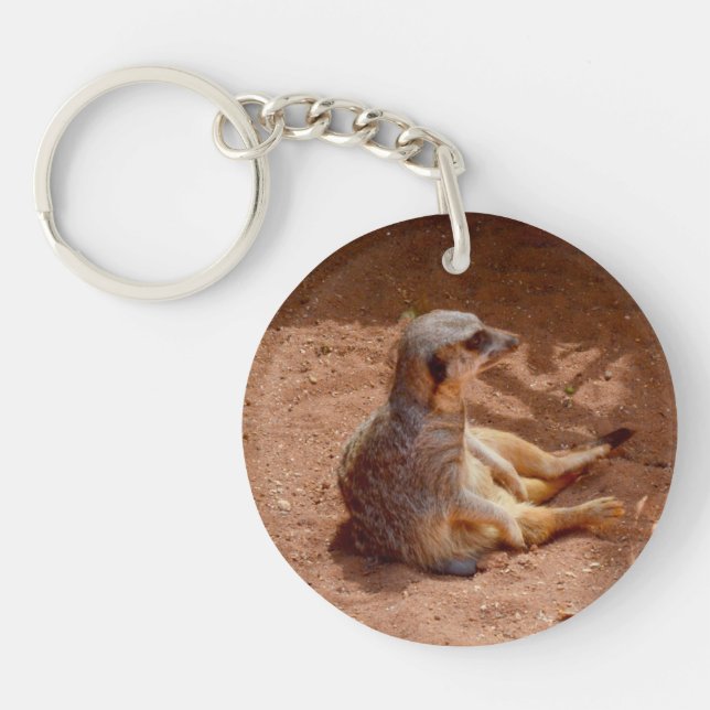 Meerkat Lazy Days, Keychain (Front)