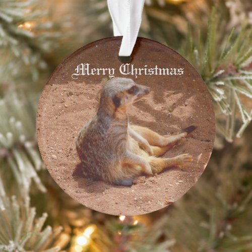 Meerkat Lazy Dayz Ornament