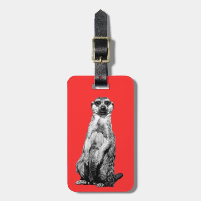 Meerkat Luggage Tag (Front Vertical)