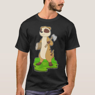 Meerkat Lumberjack Ax T-Shirt