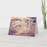 Meerkat Missing You Greeting Card at Zazzle