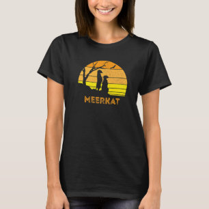 Meerkat Mongoose Kalahari Desert Sunset Safari Afr T-Shirt