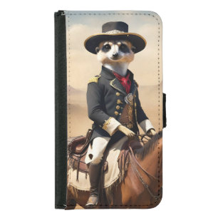 Meerkat On A Horse: Could Be The Lone Stranger Samsung Galaxy S5 Wallet Case