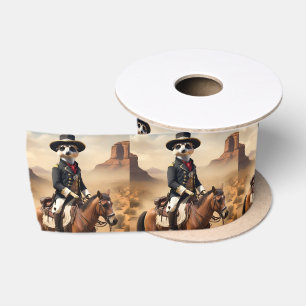 Meerkat On A Horse: Could Be The Lone Stranger Satin Ribbon