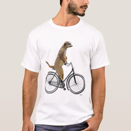 Meerkat on Bicycle 2 T_Shirt