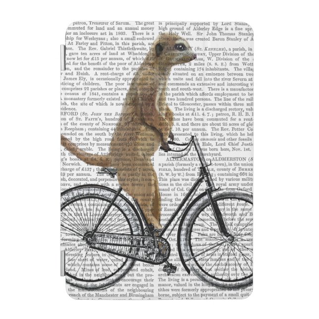 Meerkat on Bicycle iPad Mini Cover (Front)