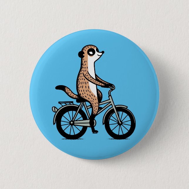 Meerkat on bike button (Front)