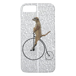 Meerkat on Black Penny Farthing iPhone 8/7 Case