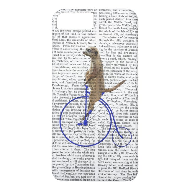 Meerkat On Blue Penny Farthing Case-Mate iPhone Case (Back)