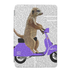 Meerkat on Lilac Moped iPad Mini Cover
