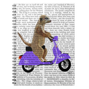 Meerkat on Lilac Moped Notebook