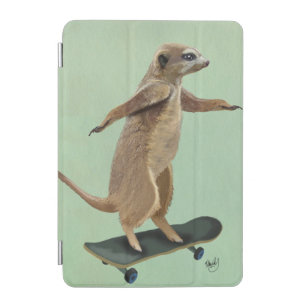 Meerkat On Skateboard 3 iPad Mini Cover