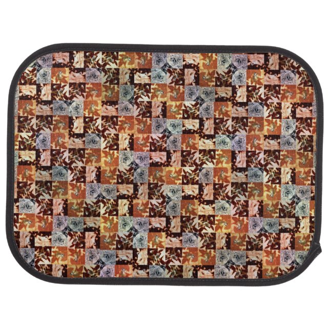 Meerkat Patchwork, Rear Car Mats (Rear)
