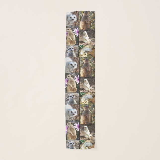Meerkat Photo Collage, Scarf (Front)