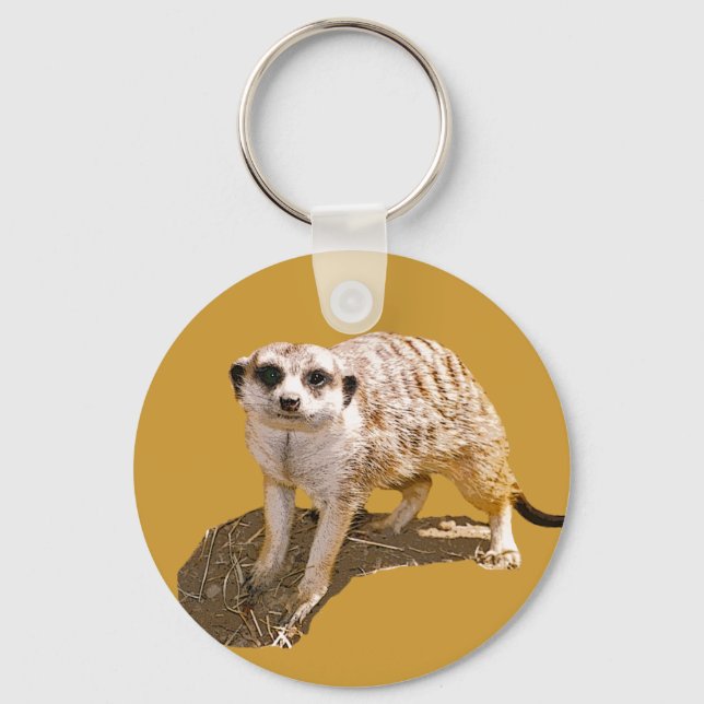 Meerkat Picture Keychain (Front)