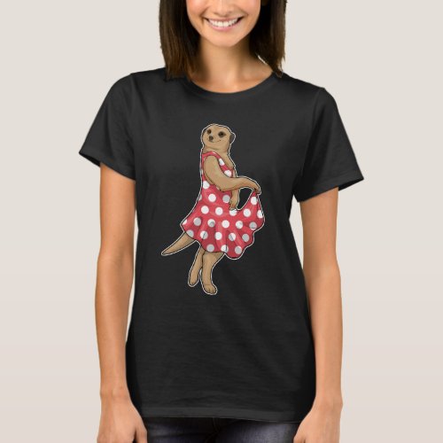 Meerkat Polka Dots Dress T_Shirt