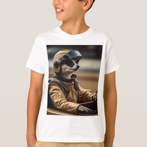 Meerkat Professional Racing Car Driver T_Shirt