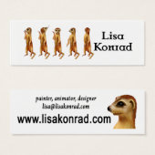 Meerkat profile Card (Front & Back)