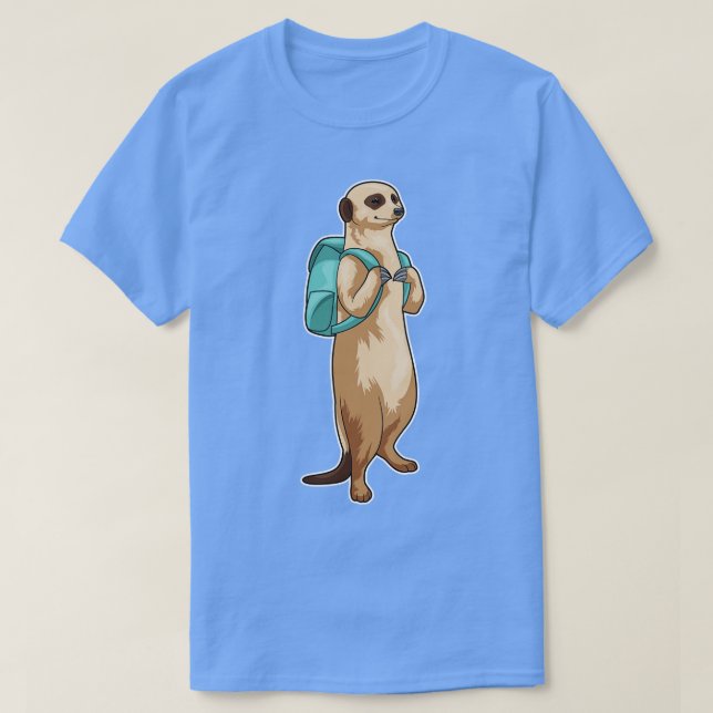 Meerkat School Bag T-Shirt (Design Front)