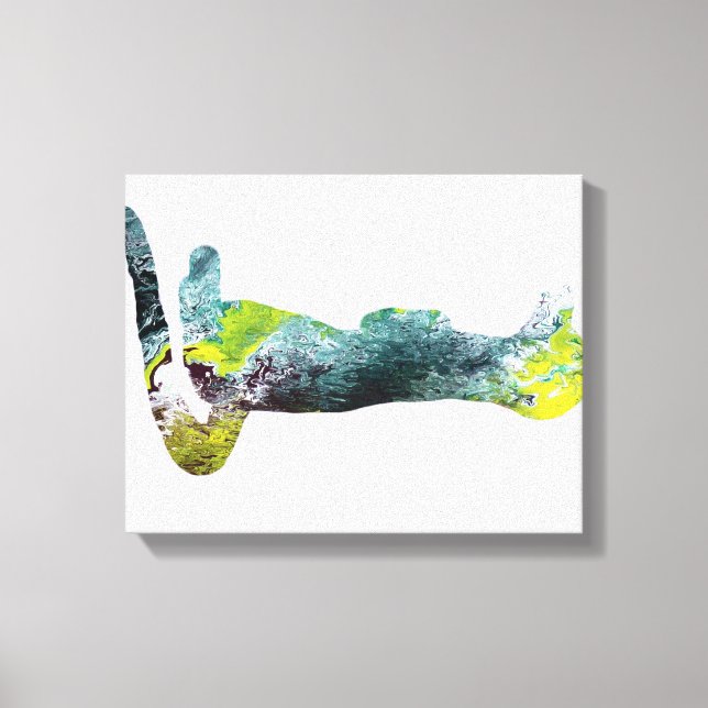 Meerkat silhouette canvas print (Front)