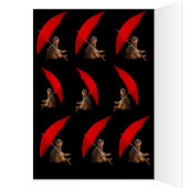 Meerkat Sitting Under Umbrella, Cards (Inside (Left))