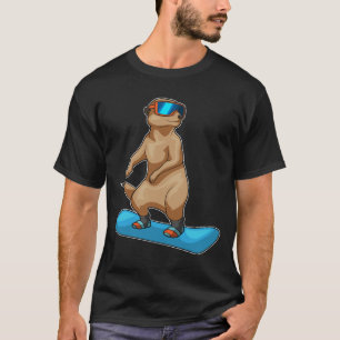 Meerkat Snowboard Winter sports T-Shirt