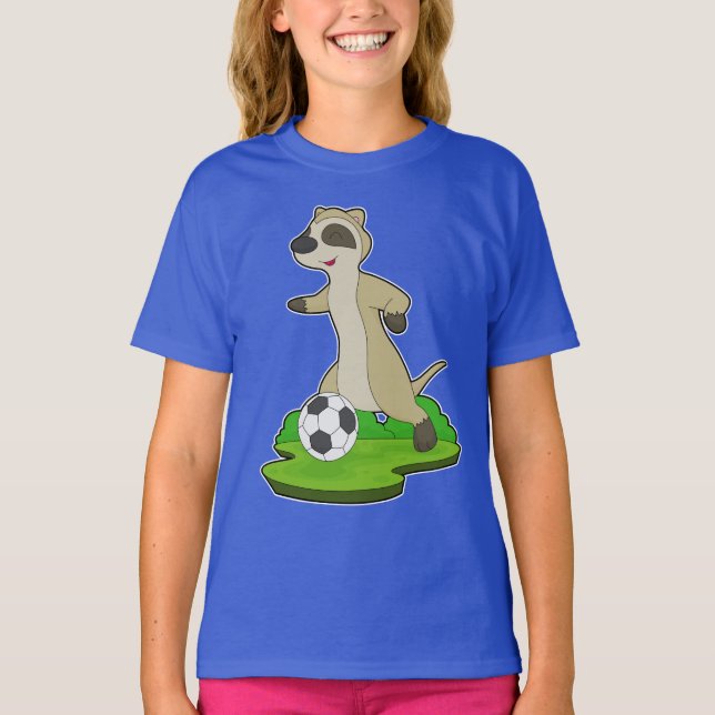 Meerkat Soccer player Soccer T-Shirt (Front)