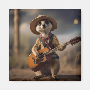 Meerkat Strumming A Country Lullaby,  Magnet