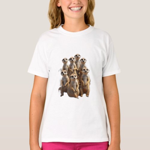 Meerkat Sunbathers Playful T_Shirt Designs