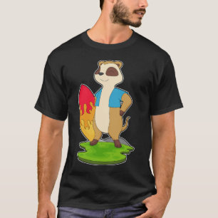 Meerkat Surfer Surfboard T-Shirt