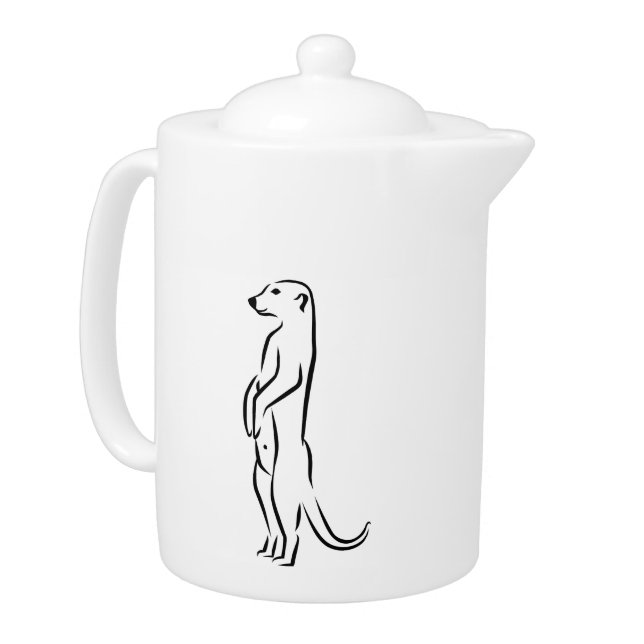 Meerkat Teapot (Left)