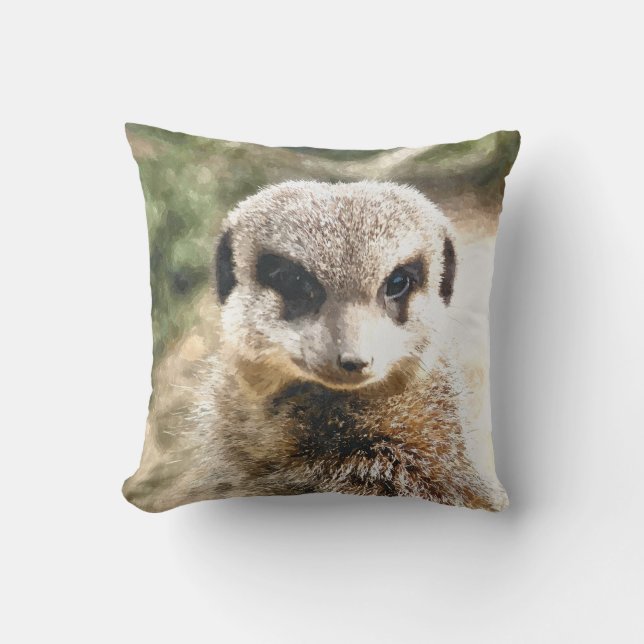 MEERKAT THROW PILLOW (Front)