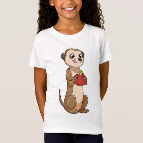 Meerkat with Apple T_Shirt