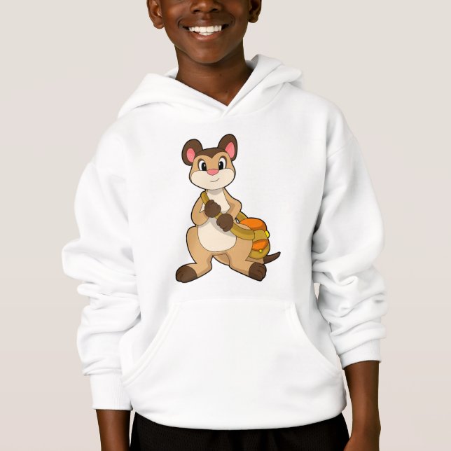 Meerkat with Bag Hoodie (Front)