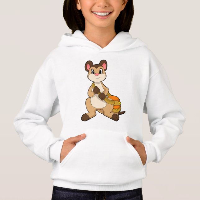 Meerkat with Bag Hoodie (Front)