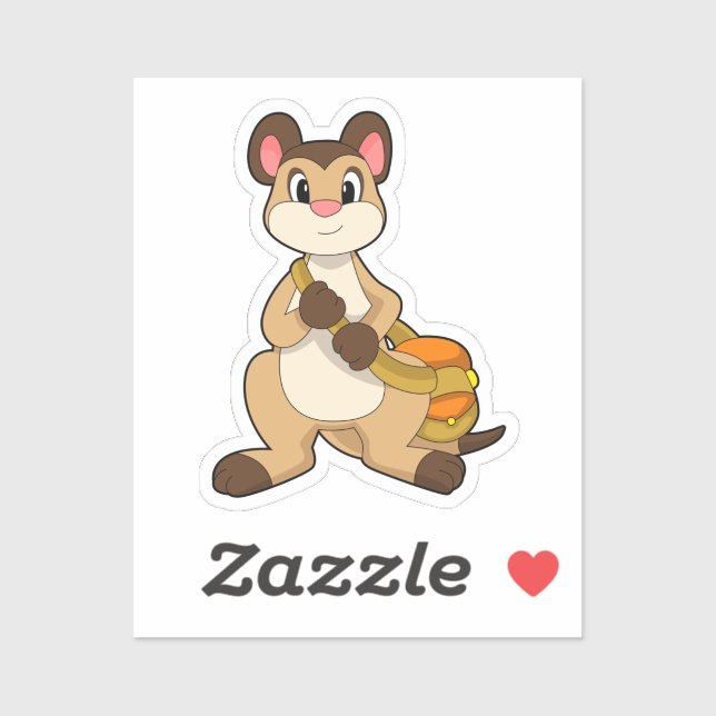 Meerkat with Bag Sticker (Sheet)