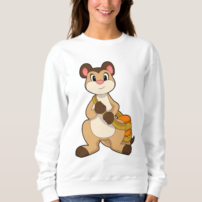 Meerkat with Bag Sweatshirt (Front)
