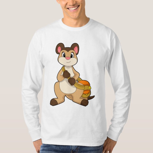 Meerkat with Bag T-Shirt (Front)